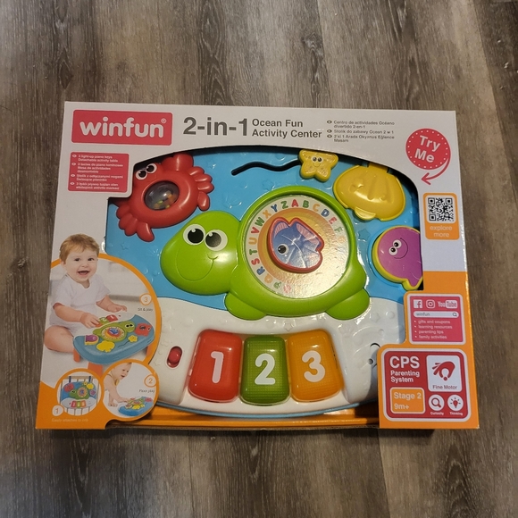 WINFUN 2-IN-1 OCEAN FUN ACTIVITY CENTER KIDS - Picture 1 of 6